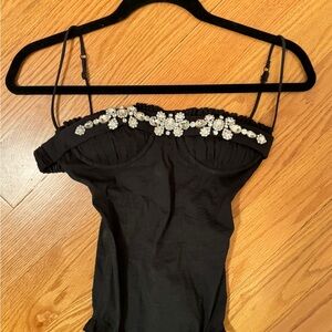 shushu tong bodysuit xs size black